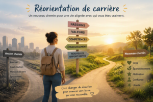 Une personne arrivée à une croisée de chemin et qui a des choix professionnels à explorer
